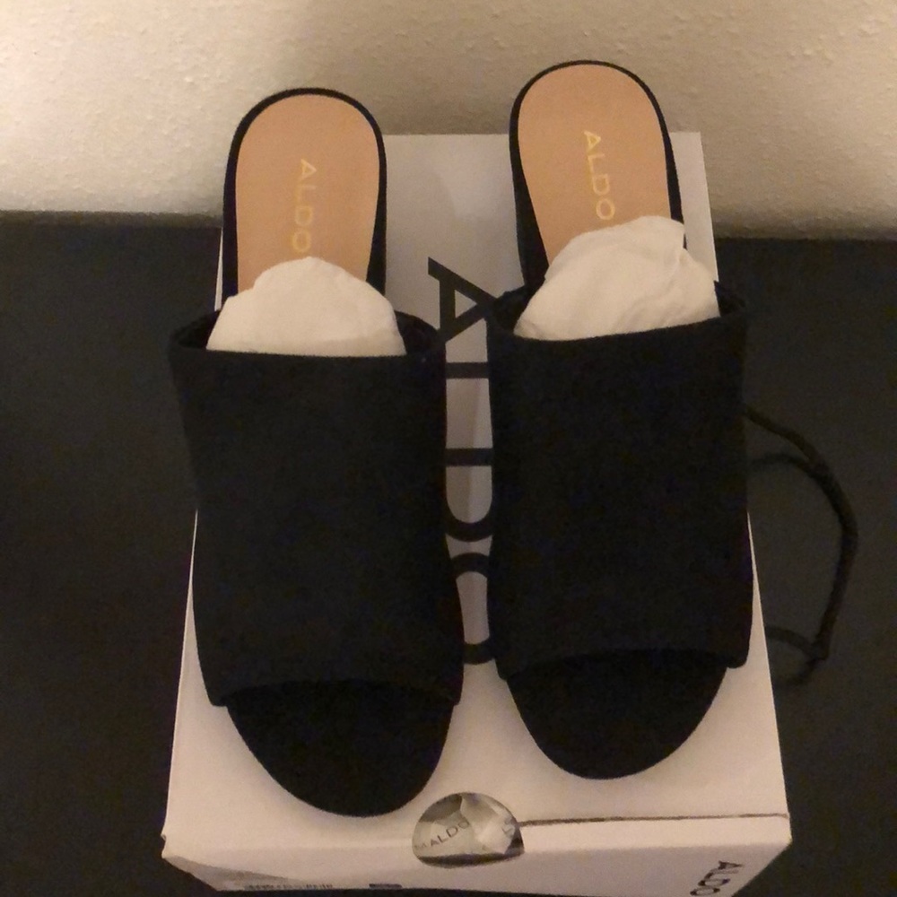 ALDO Black Heel Sandals